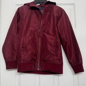 Kids Children’s Place burgundy windbreaker jacket medium 7 8